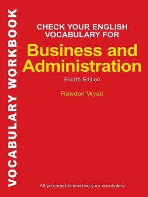 cover image of Check Your English Vocabulary for Business and Administration